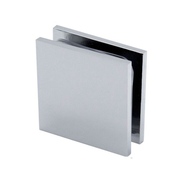 1 3/4" x 1 3/4" Wall Mount Square Edges Glass Clamp Structure Glass